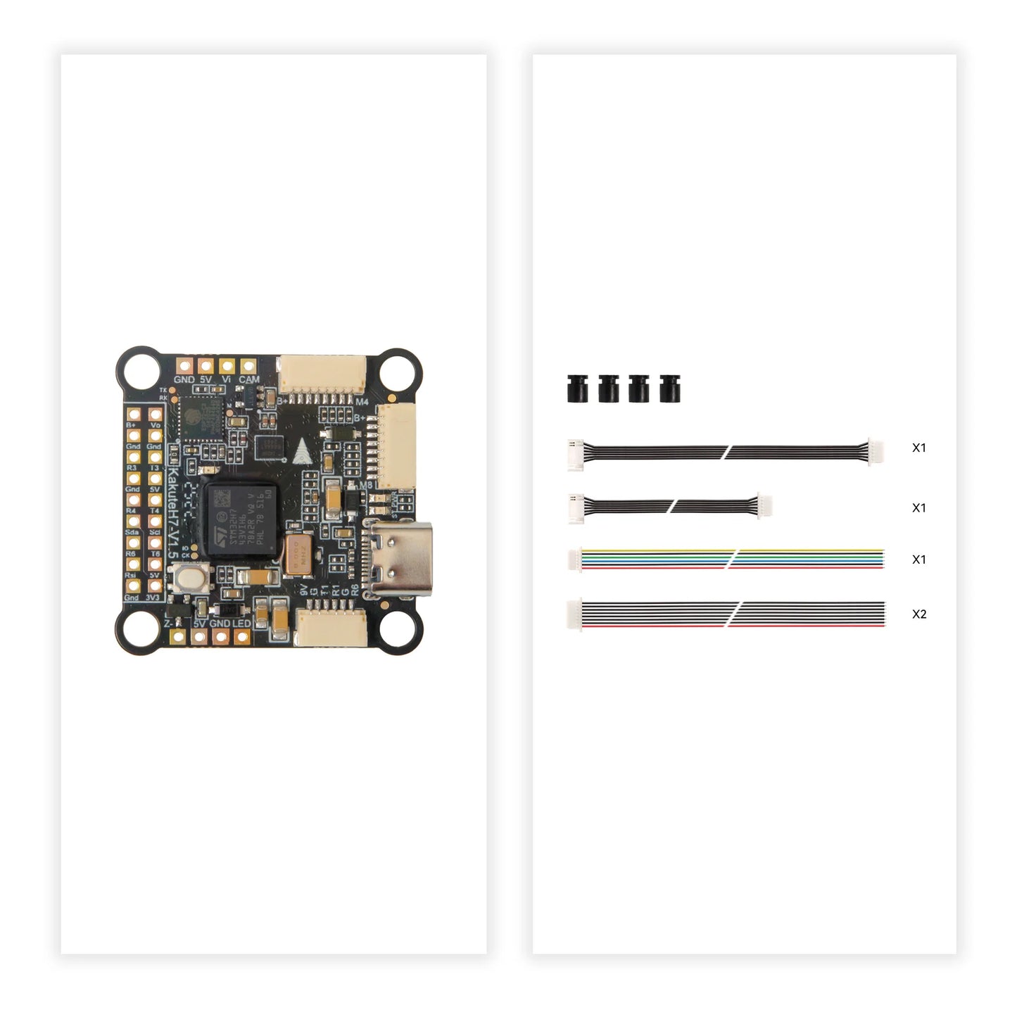 Holybro Kakute H7 V1.5 Flight Controller with STM32H743, ICM-42688P IMU, OSD, Barometer, Bluetooth (35x35mm)