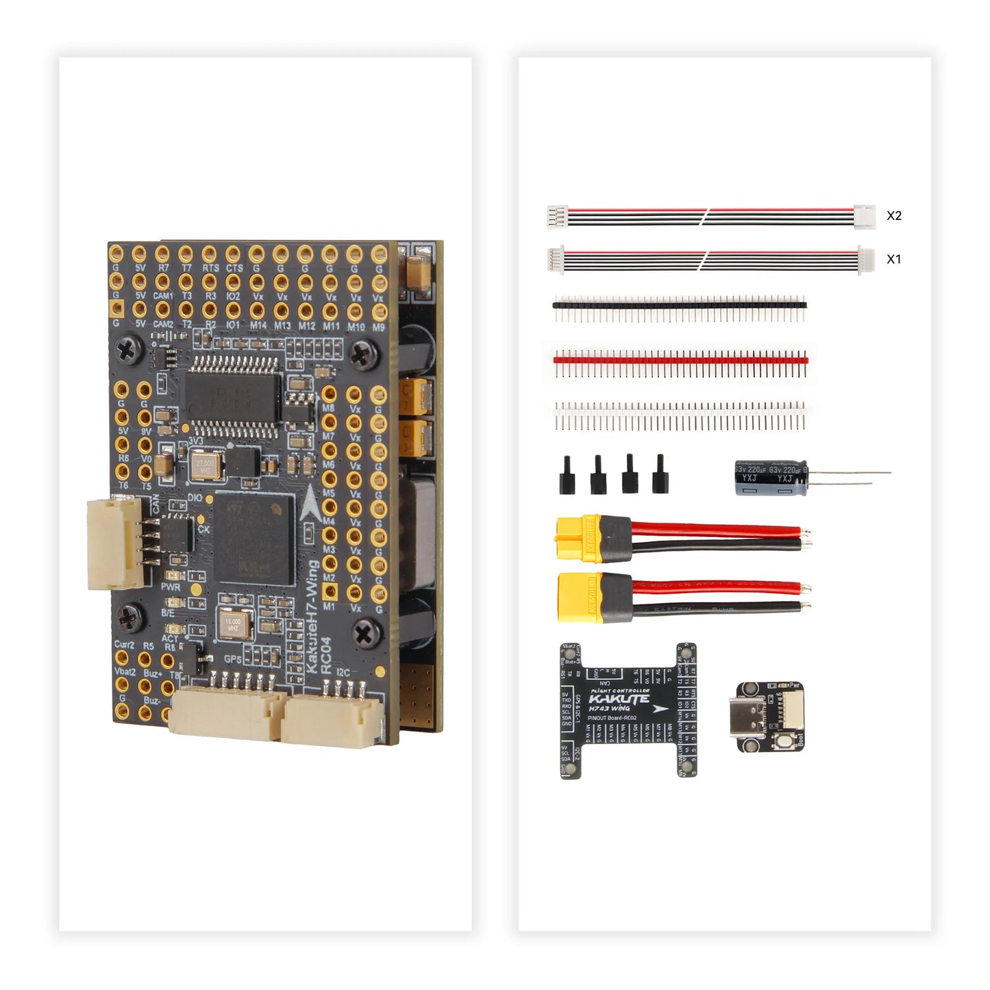 Kakute H743-Wing Flight Controller – STM32H743, Dual Camera, CAN Bus, INAV & Ardupilot